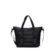 Rains Puffer Mix Tote Bag Mini W3 in Black