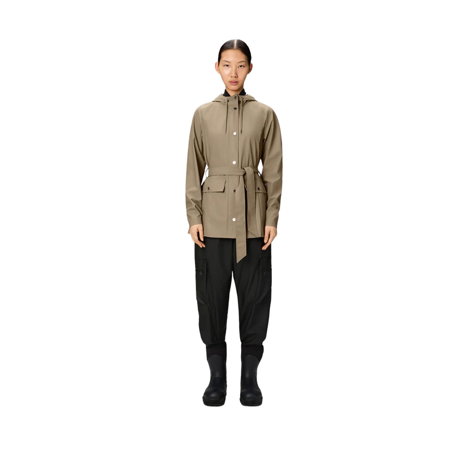 Rains Women's Curve Jacket in Beige
