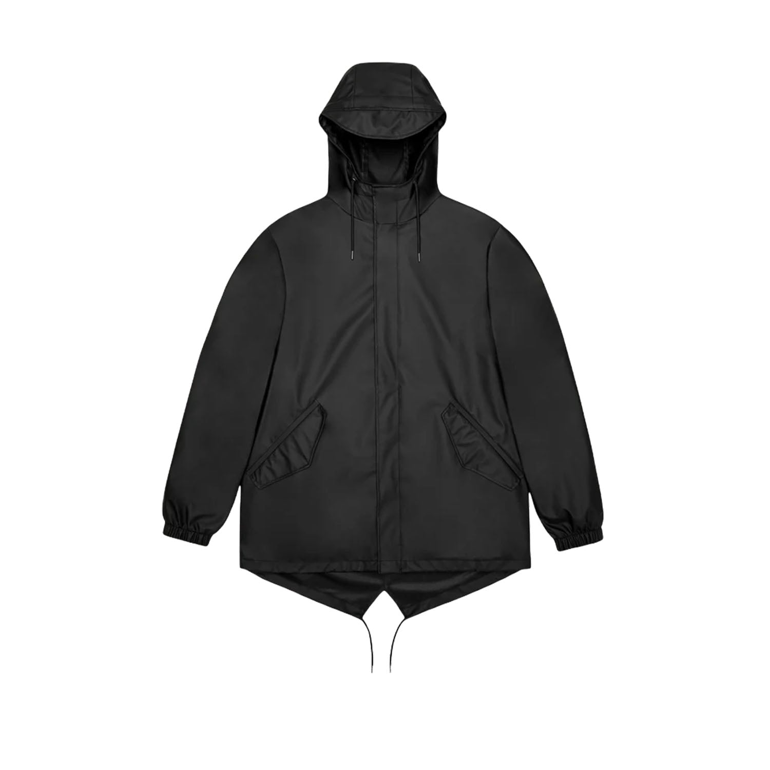 Rains Unisex Fishtail Jacket in Black