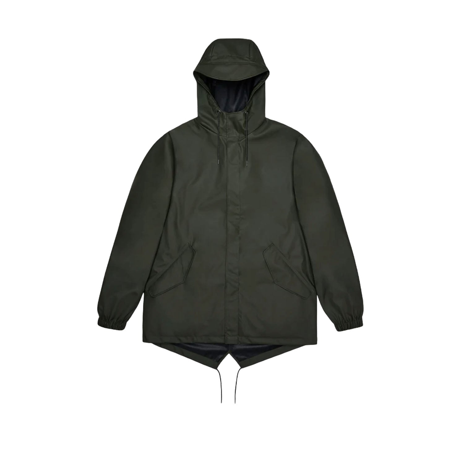 Rains Unisex Fishtail Jacket in Green