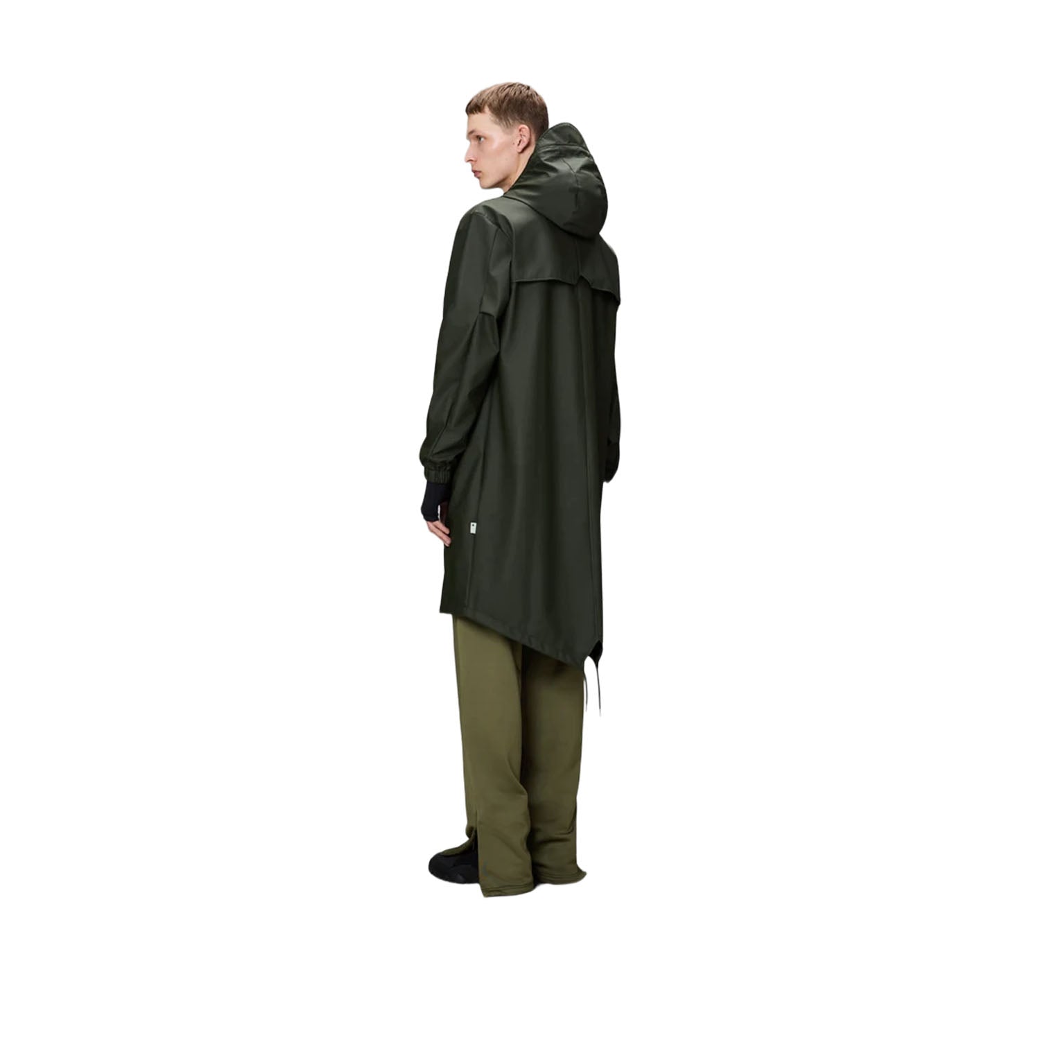Rains Unisex Fishtail Parka in Green