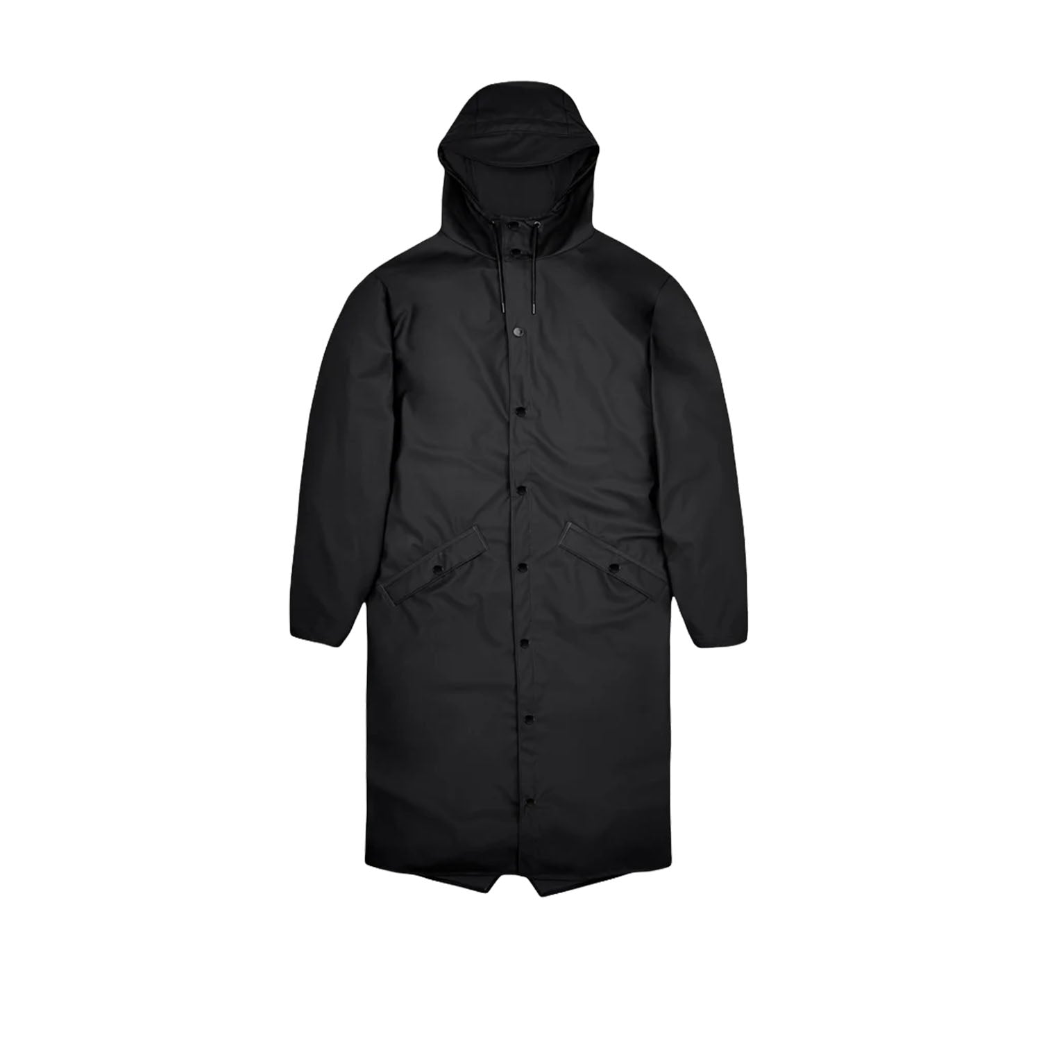 Rains Unisex Longer Jacket in Black