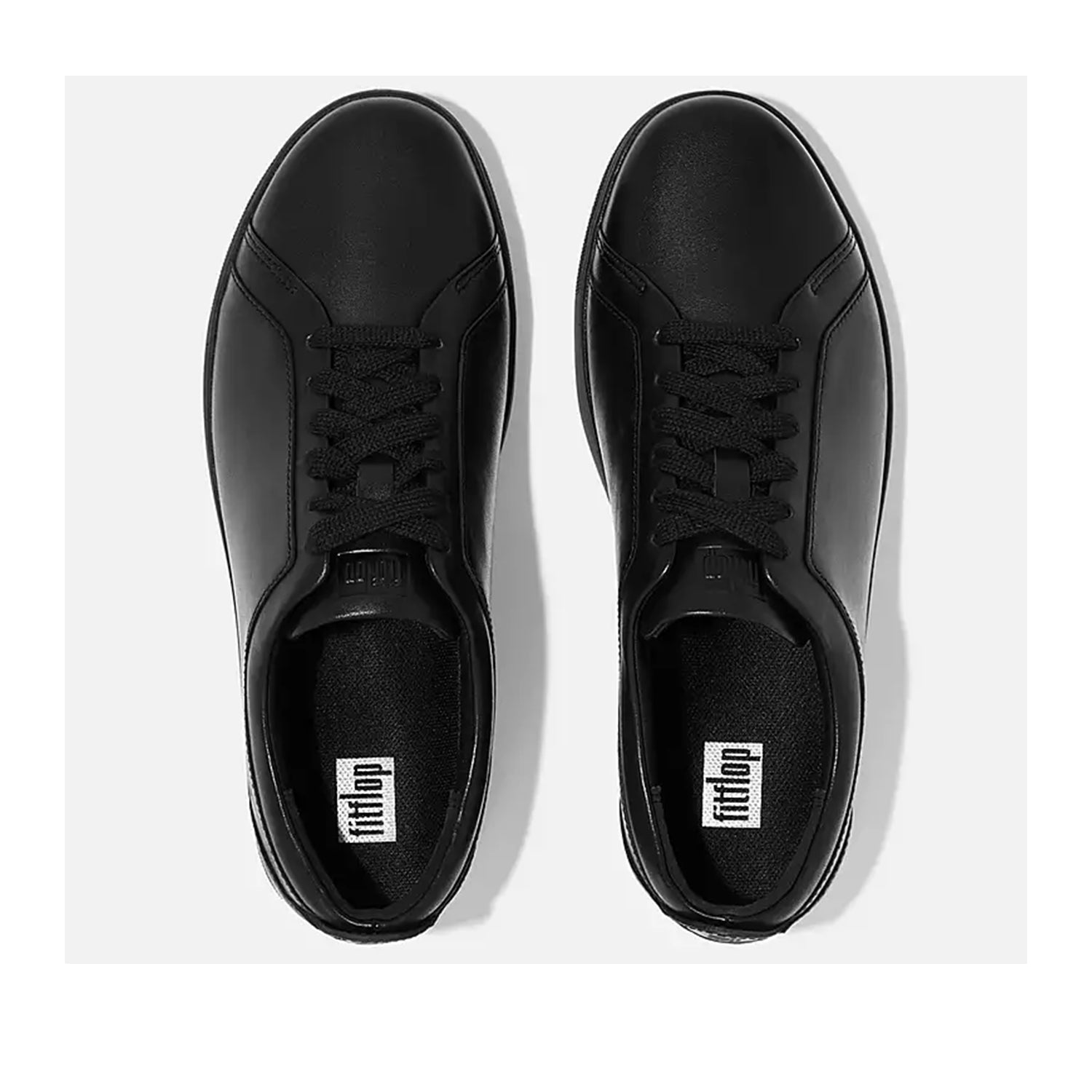 Fitflop Women's Rally Leather Sneaker in All Black