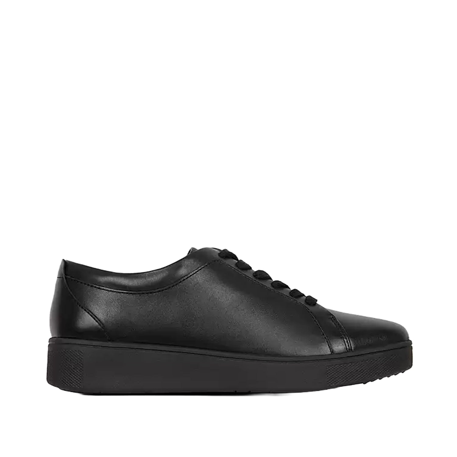 Fitflop Women's Rally Leather Sneaker in All Black