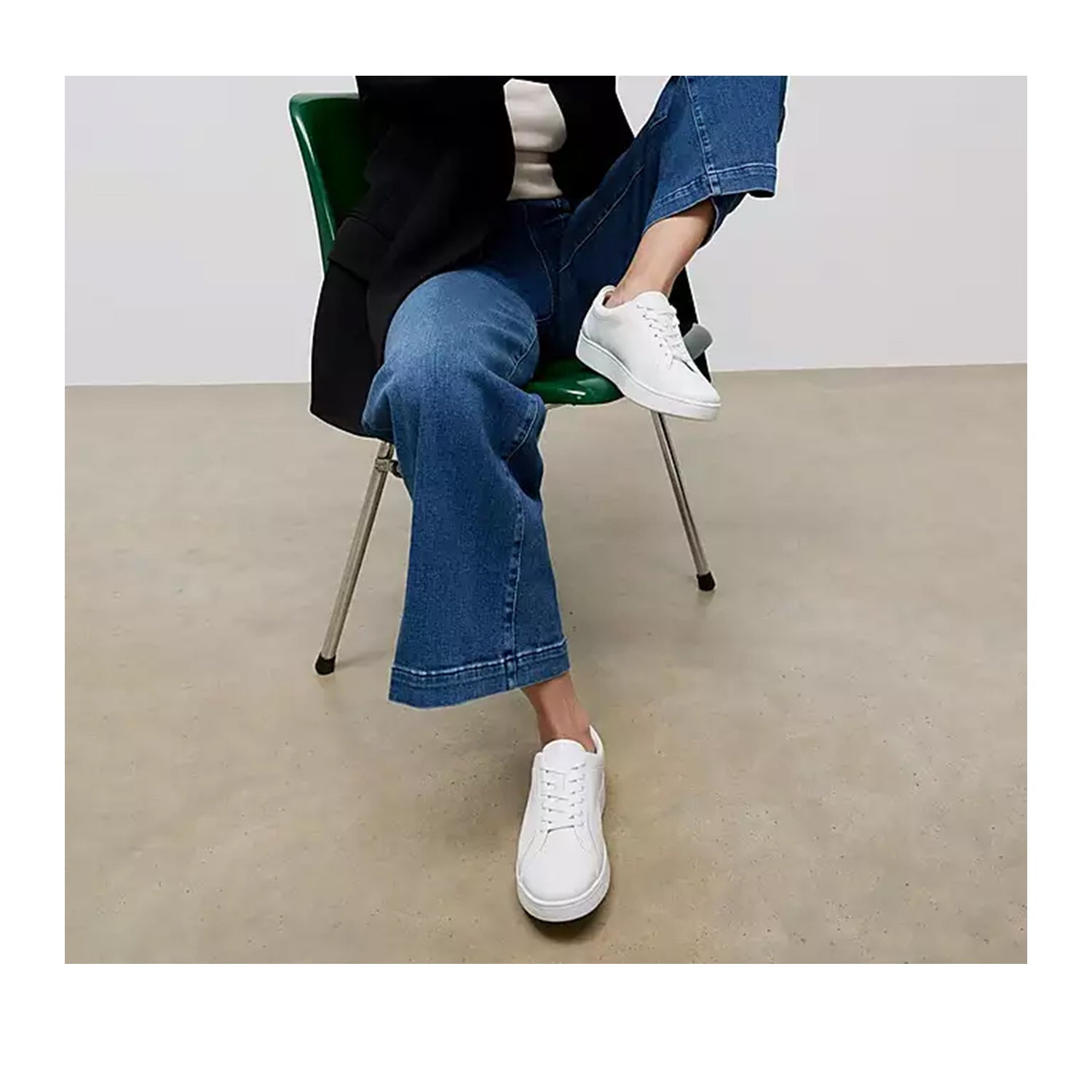 Fitflop Women's Rally Leather Sneaker in Urban White