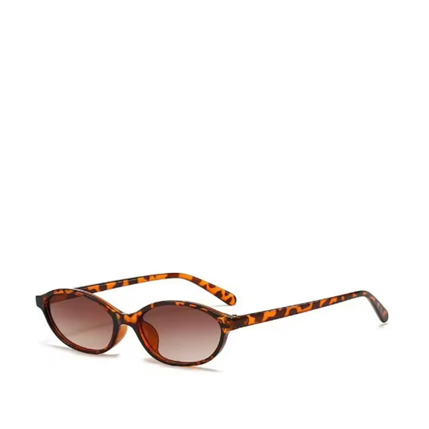 Kennie Rylie Retro Oval Shades in Leopard
