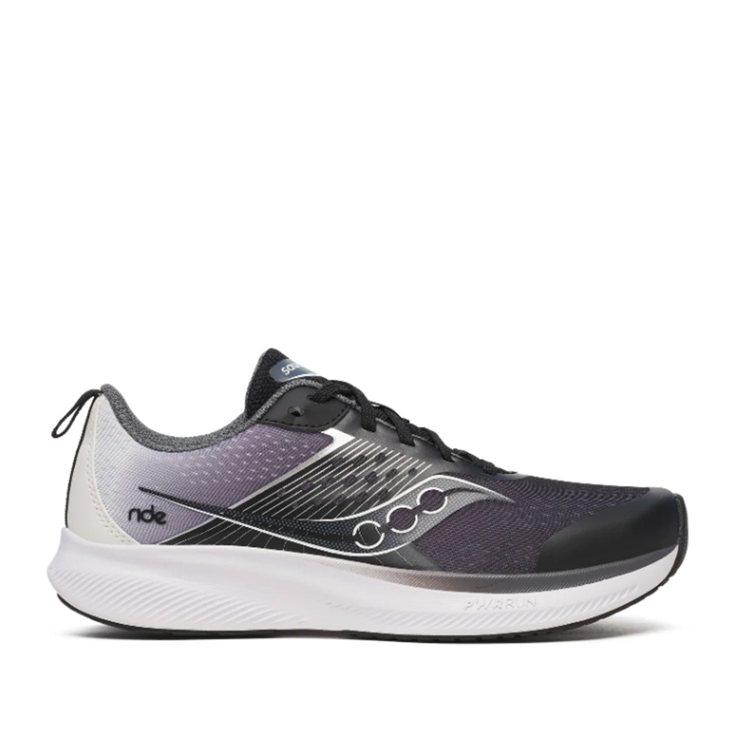 Saucony Kids' Unisex Ride Kdz in Black/White