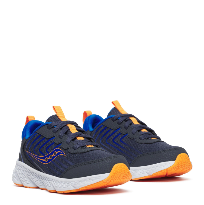 Saucony Kids' Unisex Wind 3.0 in Navy/Peel