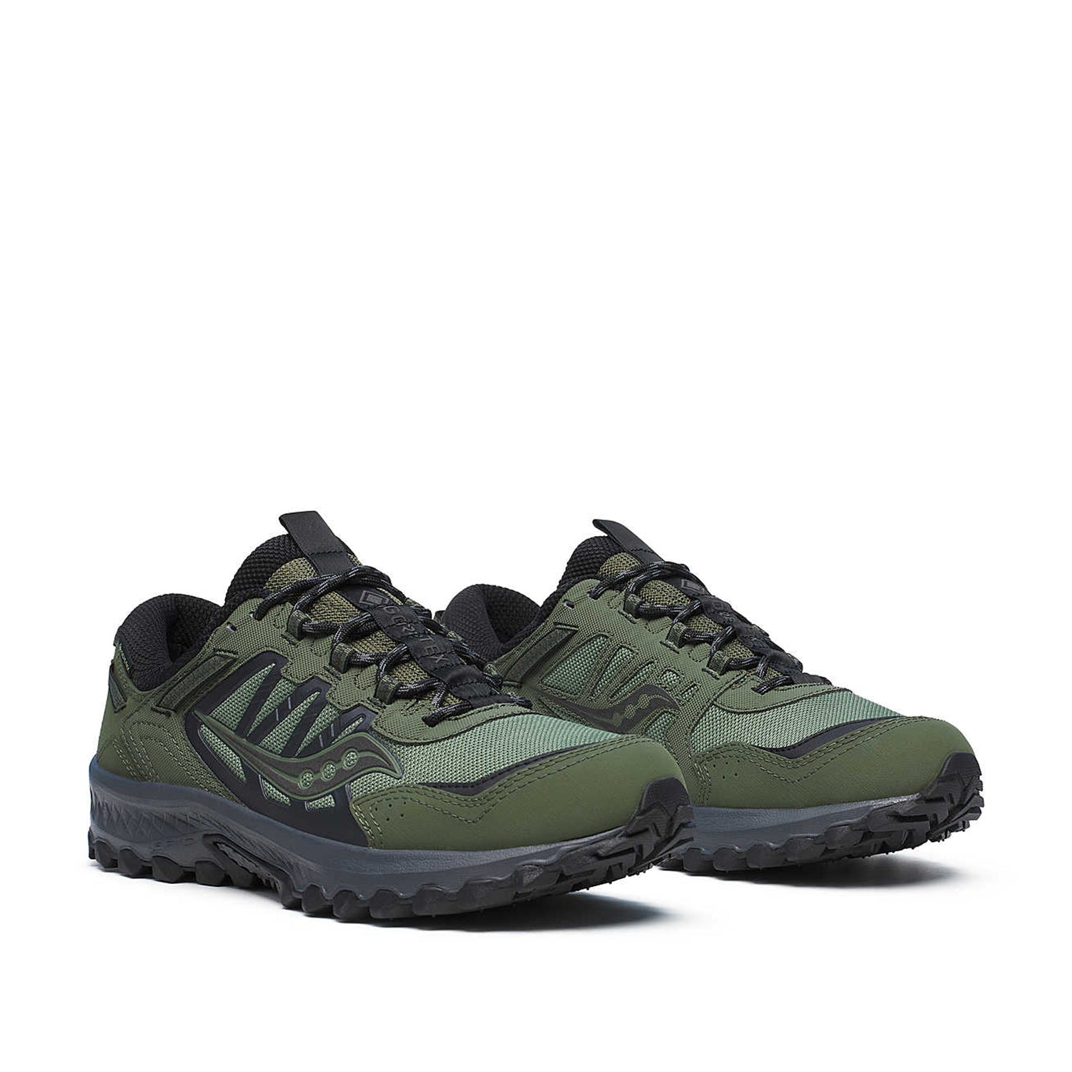 Saucony Unisex Grid Peak in Forest/Black
