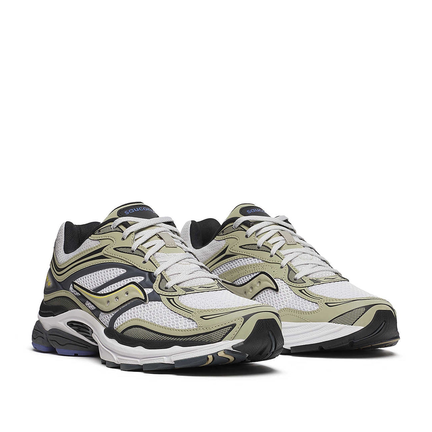 Saucony Unisex Progrid Omni 9 in White/Gold