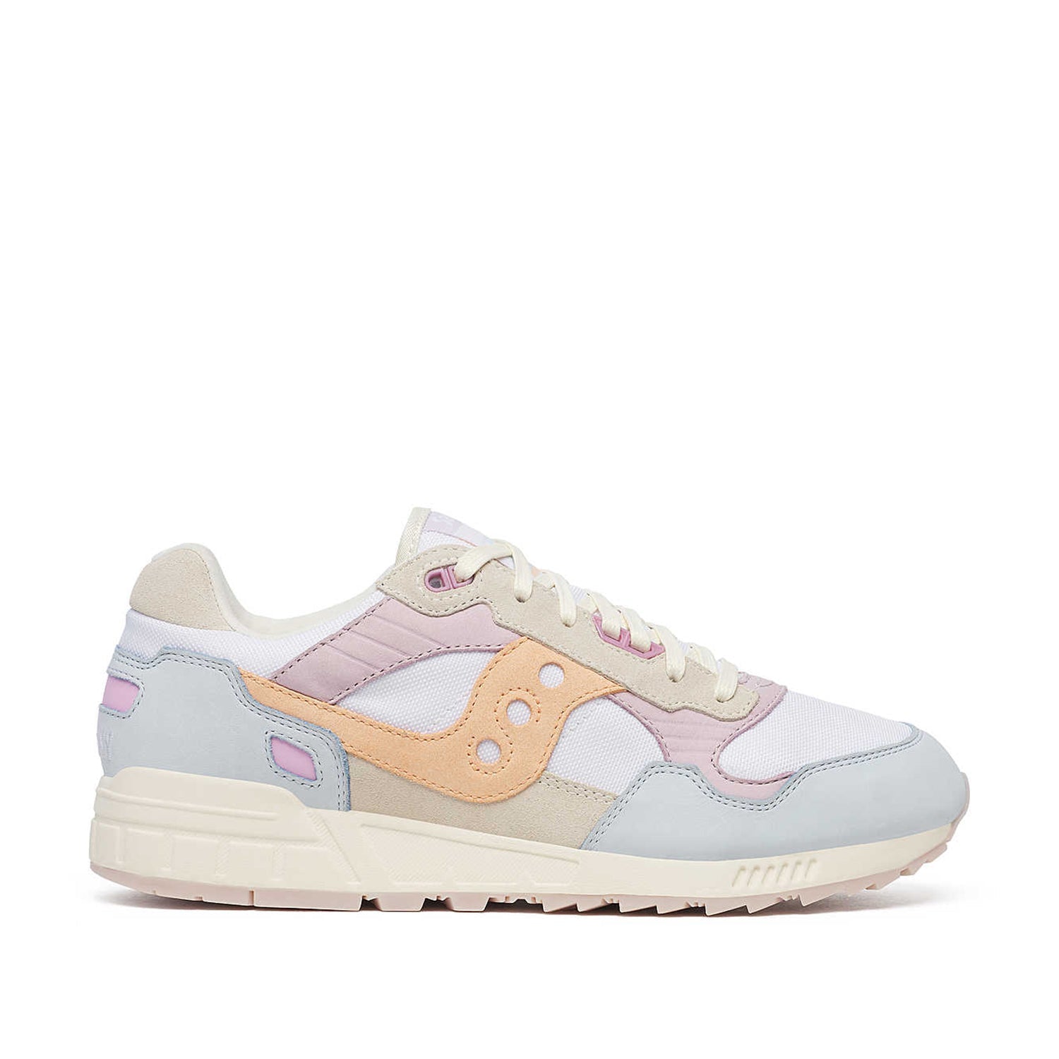 Saucony Women's Shadow 5000 in White/Lilac