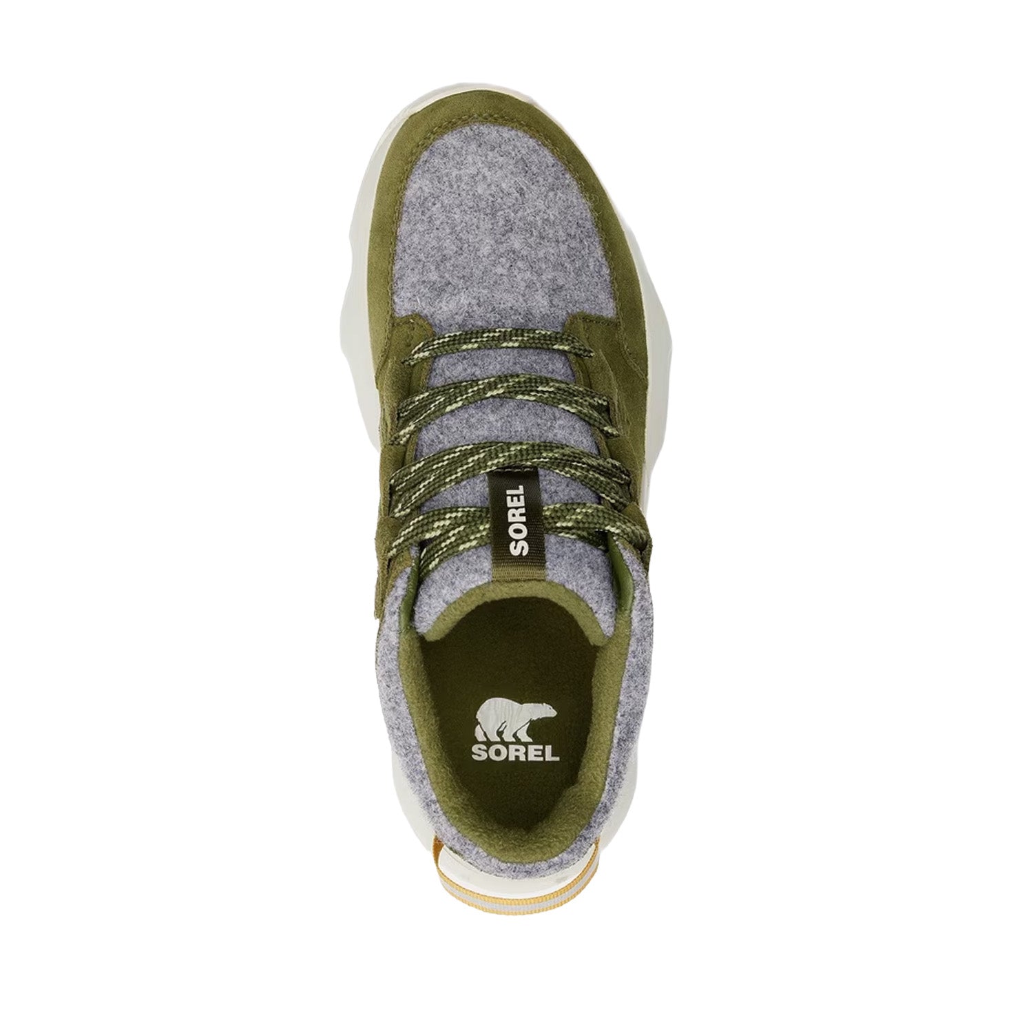 Sorel Women's KINETIC Impact Caribou Plus WP in Utility Green/Light Aloe
