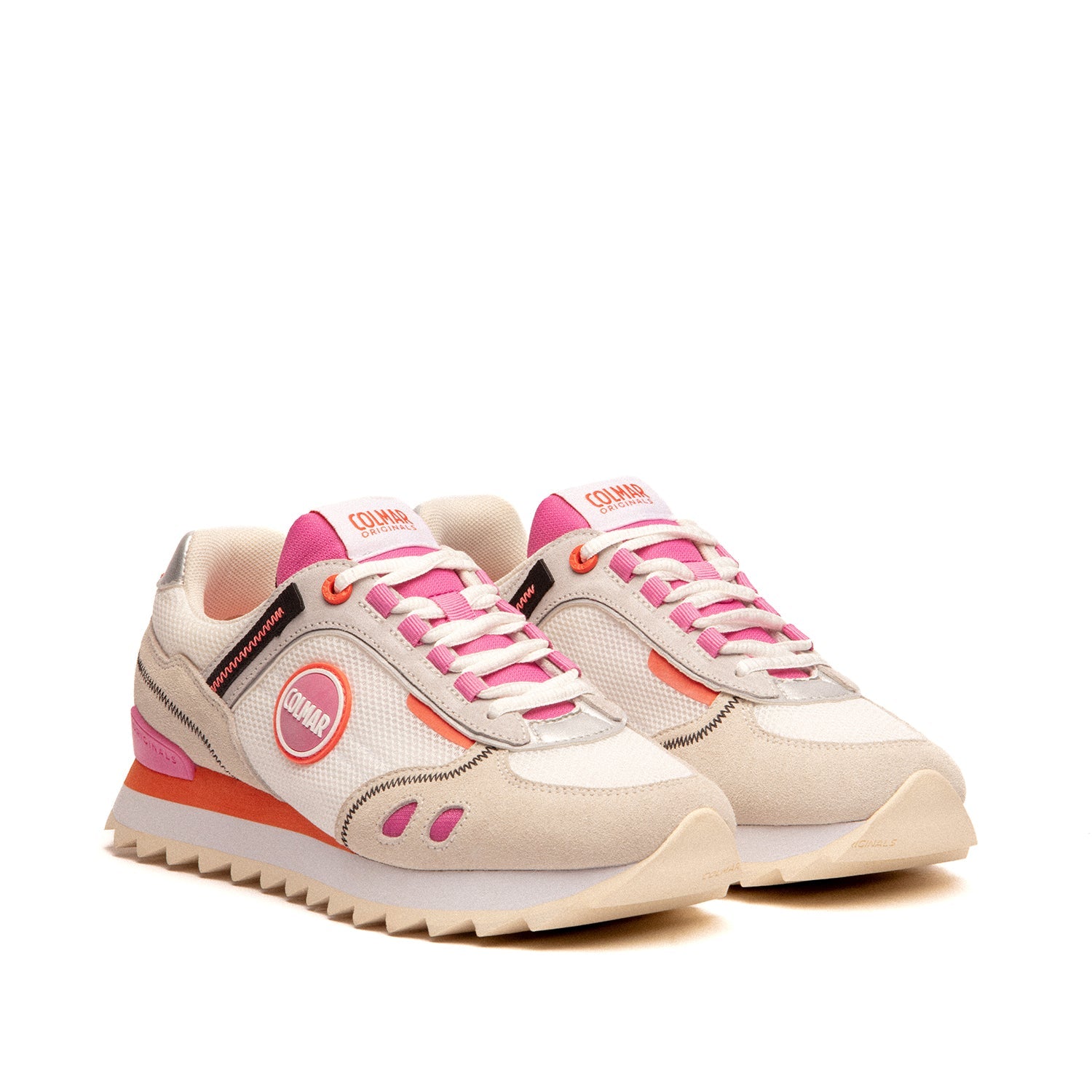Colmar Women's Travis Sport Crisp in White/Fuchsia/Coral