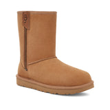 Ugg Women's Classic Short Bailey Zip in Chestnut