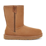 Ugg Women's Classic Short Bailey Zip in Chestnut