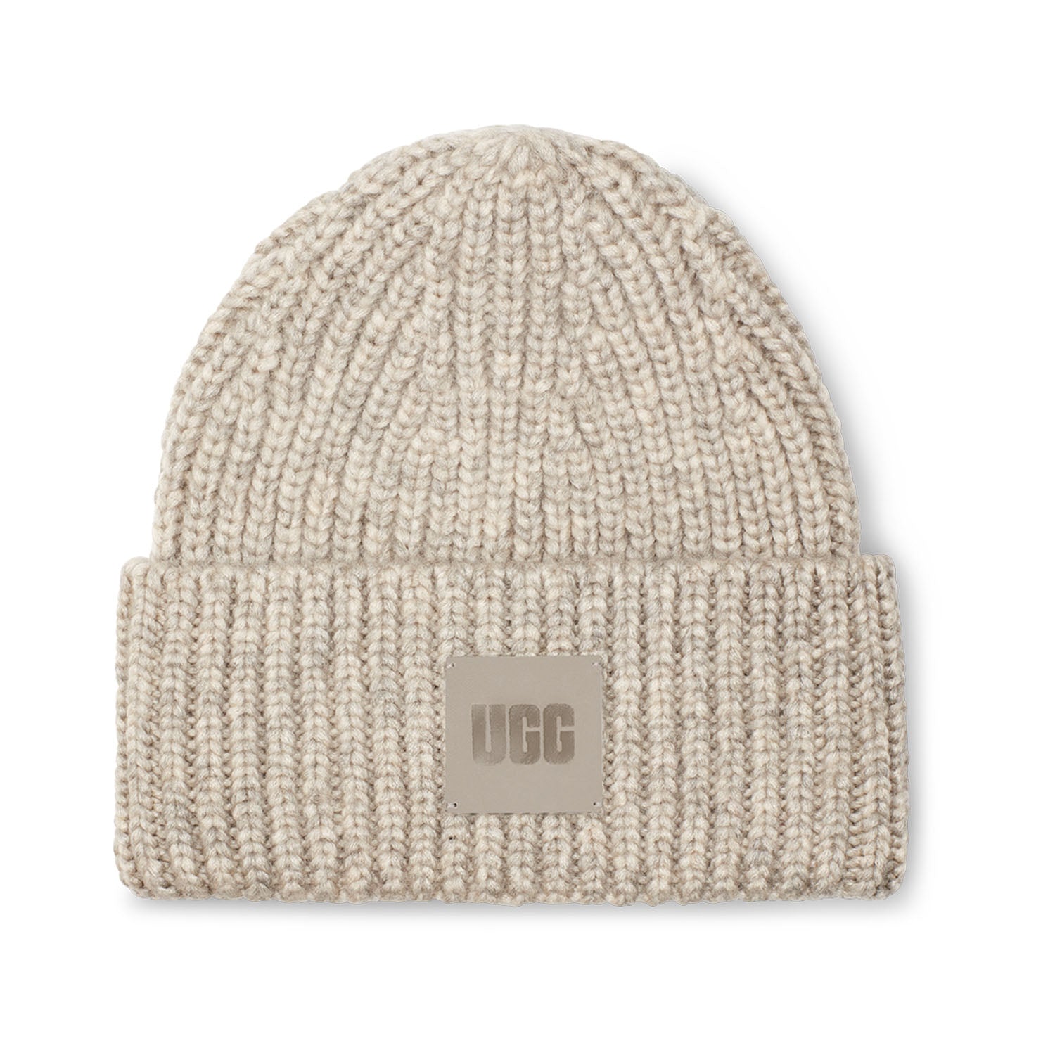 UGG Women's Chunky Rib Beanie in Light Grey