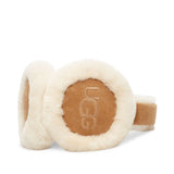 UGG Women's Sheepskin Embroidery Earmuff in Chestnut