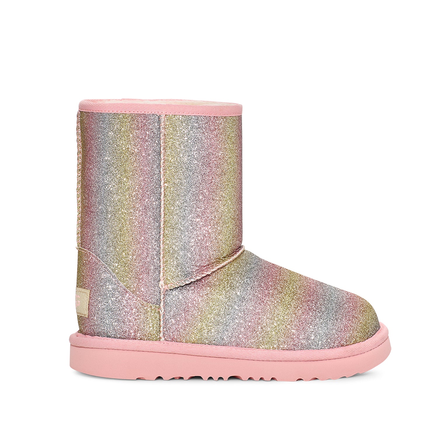 UGG Kids' Classic II Glitter in Metallic Rainbow