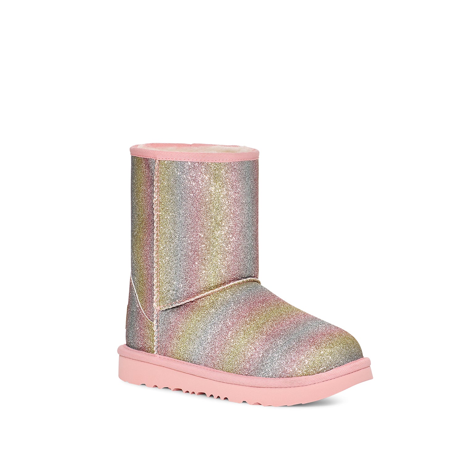 UGG Kids' Classic II Glitter in Metallic Rainbow