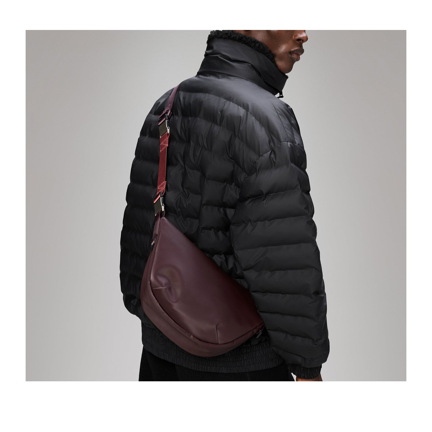 Rains Valera Shoulder Bag W3 in Depth