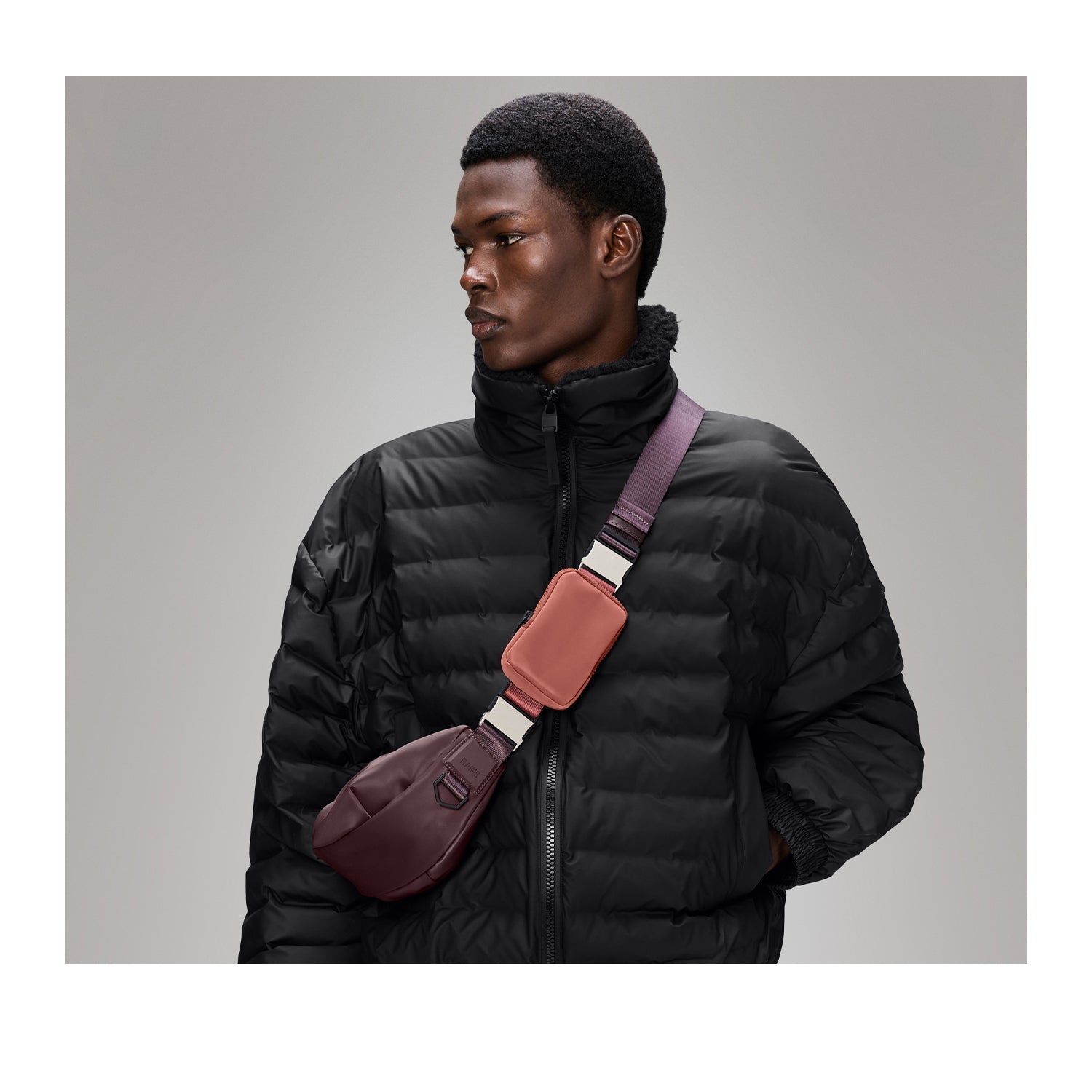 Rains Valera Shoulder Bag Mini W3 in Depth