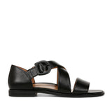 Vionic Pacifica Wide Strappy Sandal in Black