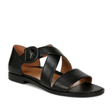 Vionic Pacifica Wide Strappy Sandal in Black