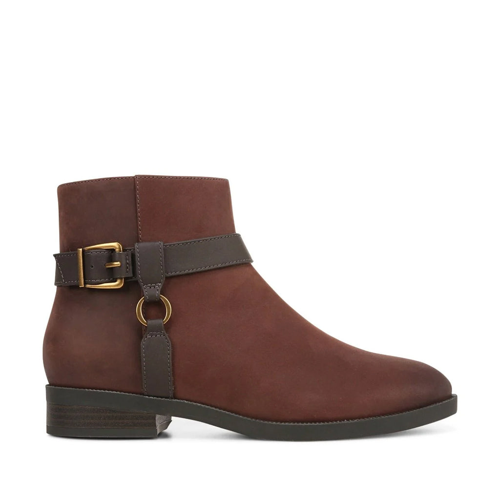 Vionic Women's Rhiannon Ankle Boot in Chocolate