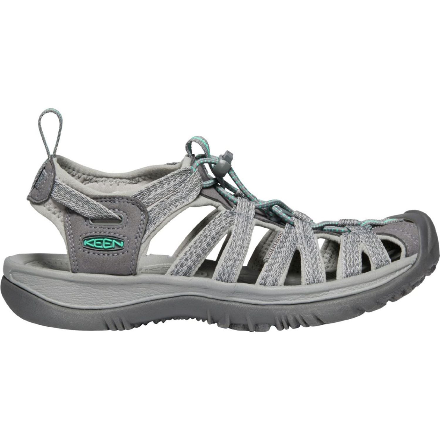 Keen Women's Whisper in Medium Grey/Peacock Green
