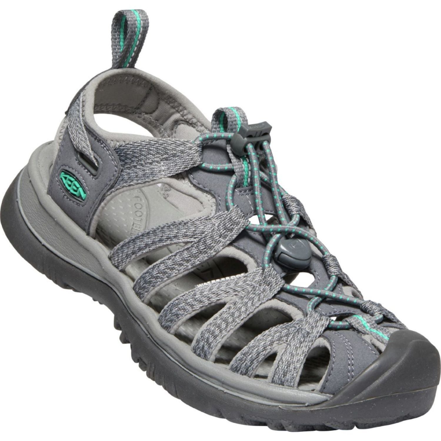 Keen Women's Whisper in Medium Grey/Peacock Green