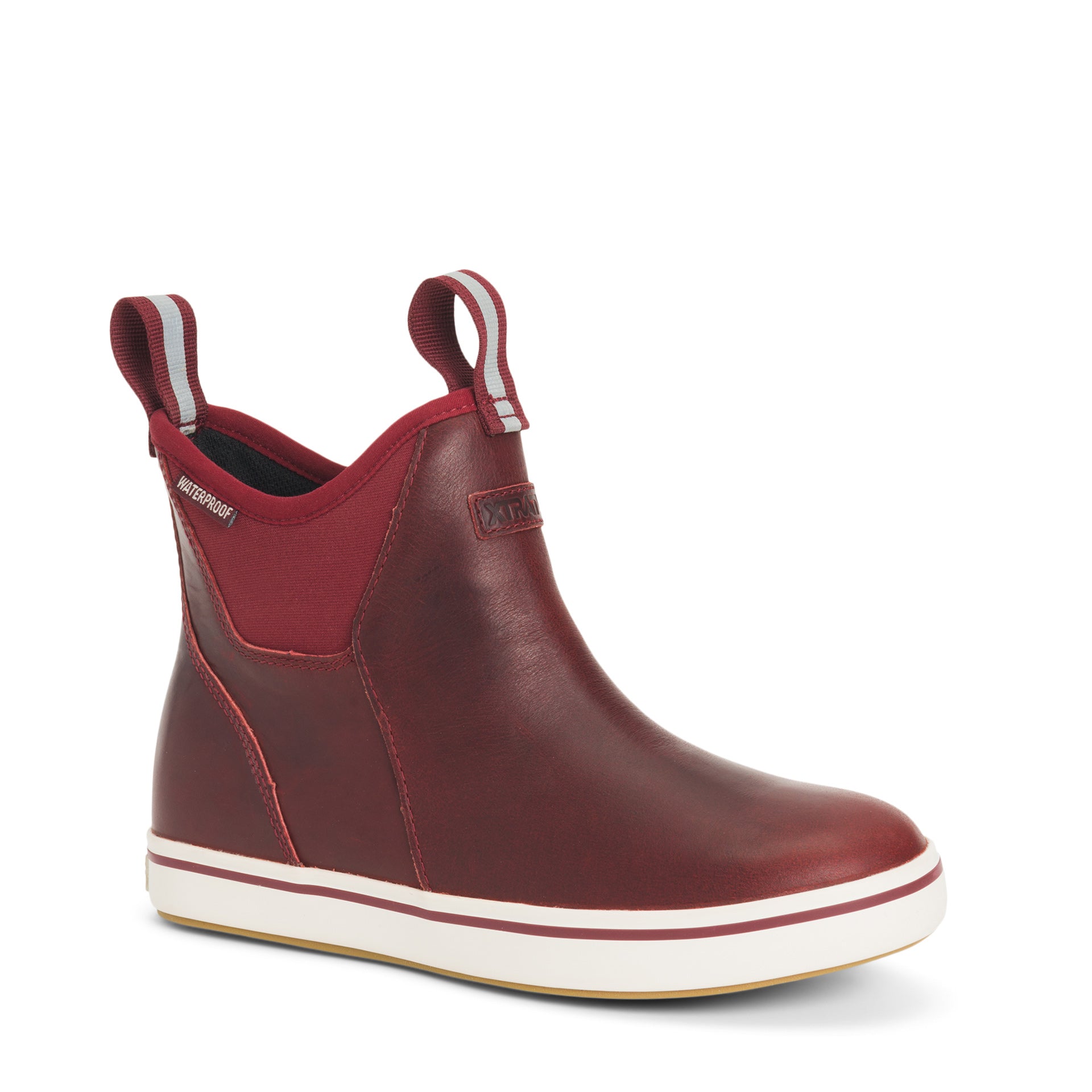 Xtratuf Women's  6" Leather Ankle Deck Boot Ankle Deck Boot Women In Cabernet M